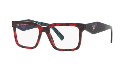 prada frames made in italy u6u-101 142|Prada VPR10Y Rectangle Glasses .